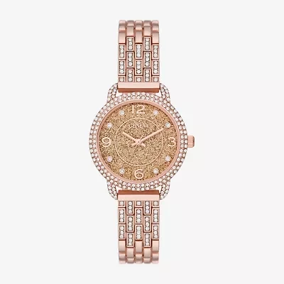 Geneva Geneva Ladies Womens Crystal Accent Rose Goldtone Bracelet Watch Fmdjm267
