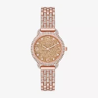 Geneva Geneva Ladies Womens Crystal Accent Rose Goldtone Bracelet Watch Fmdjm267