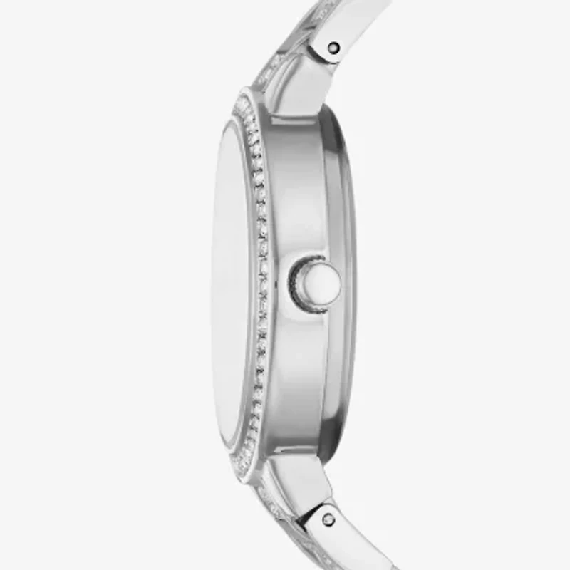 Geneva Geneva Ladies Womens Crystal Accent Silver Tone Bracelet Watch Fmdjm268