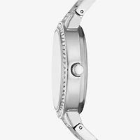 Geneva Geneva Ladies Womens Crystal Accent Silver Tone Bracelet Watch Fmdjm268