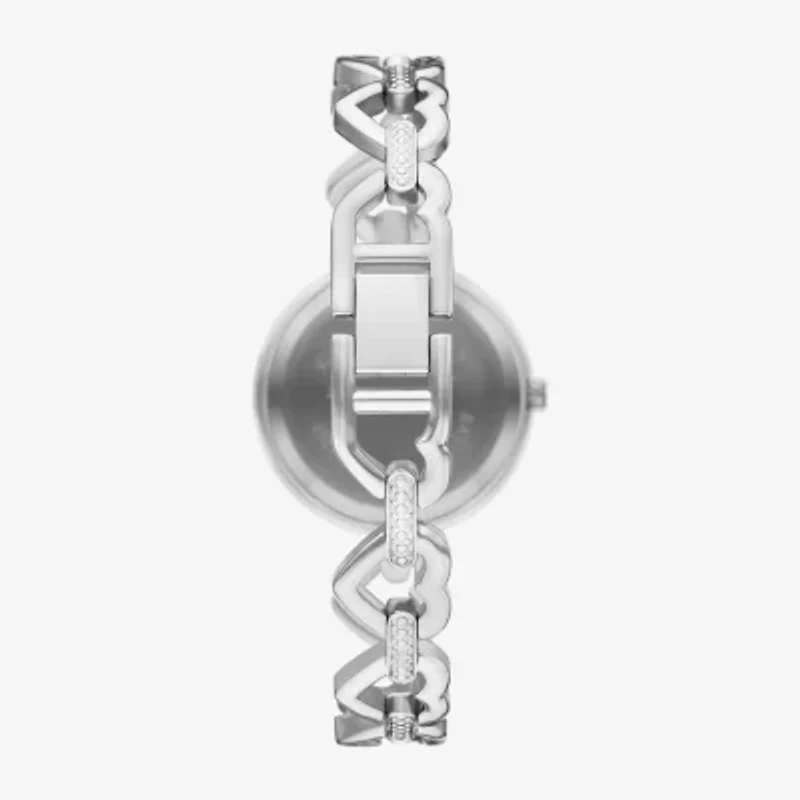 Geneva Geneva Ladies Womens Crystal Accent Silver Tone 2-pc. Watch Boxed Set Fmdjset074