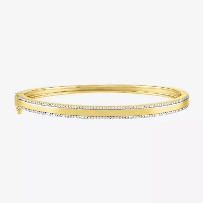Diamond Addiction 1/2 CT. T.W. Genuine White Bangle Bracelet