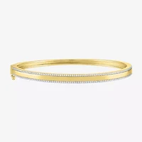 Diamond Addiction 1/2 CT. T.W. Genuine White Bangle Bracelet