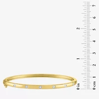 Diamond Addiction 1/10 CT. T.W. Natural White Diamond Sterling Silver Bangle Bracelet