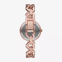 Geneva Ladies Womens Crystal Accent Rose Goldtone 2-pc. Watch Boxed Set Fmdjset073