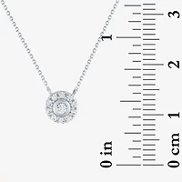 (G-H / SI2-I1) Diamond Addiction Womens 1/10 CT. T.W. Lab Grown White Round Pendant Necklace