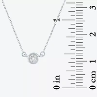 Diamond Addiction (G-H / Si2-I1) Womens 1/5 CT. Lab Grown White 10K Gold 18 Inch Pendant Necklace