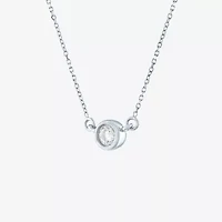 Diamond Addiction (G-H / Si2-I1) Womens 1/5 CT. Lab Grown White 10K Gold 18 Inch Pendant Necklace