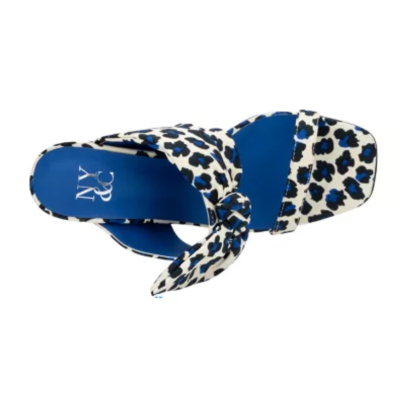 New York & Company Gerri Womens Square Open Toe Block Heel Pumps