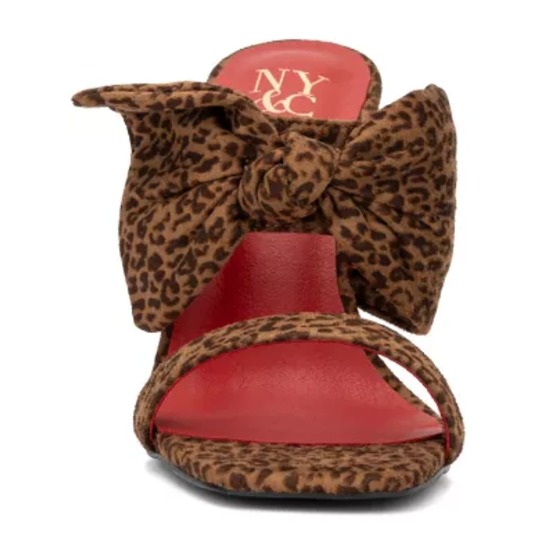 New York & Company Gerri Womens Square Open Toe Block Heel Pumps