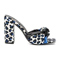 New York & Company Anthi Womens Square Open Toe Block Heel Pumps