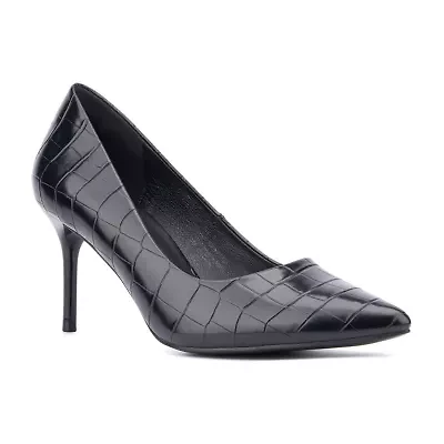 New York & Company Belles Womens Pointed Closed Toe Stiletto Heel Pumps