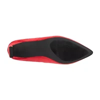New York & Company Luisas Womens Pointed Closed Toe Block Heel Pumps