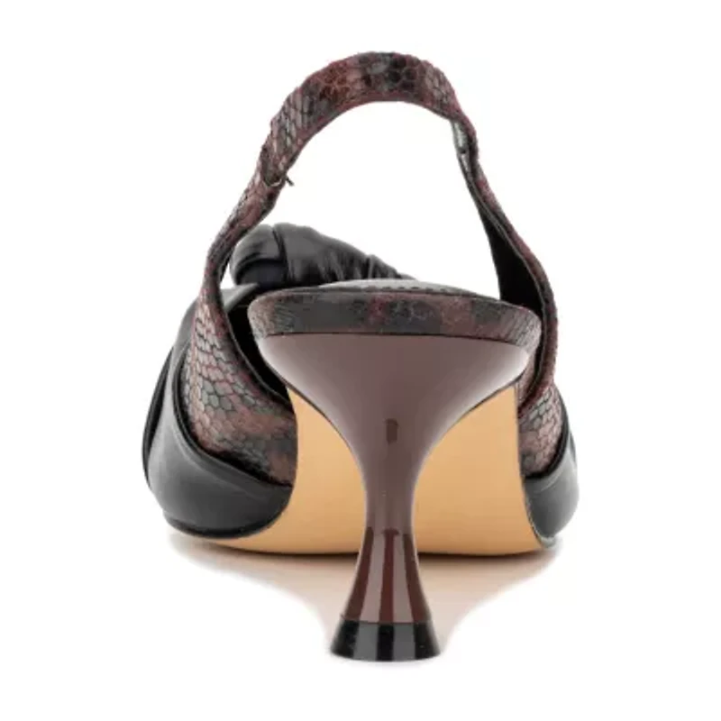 New York & Company Laura Womens Pointed Closed Toe Kitten Heel Pumps