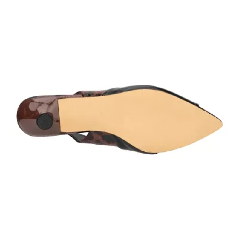 New York & Company Laura Womens Pointed Closed Toe Kitten Heel Pumps