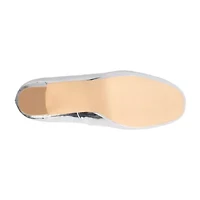 New York & Company Nancys Womens Round Closed Toe Block Heel Pumps