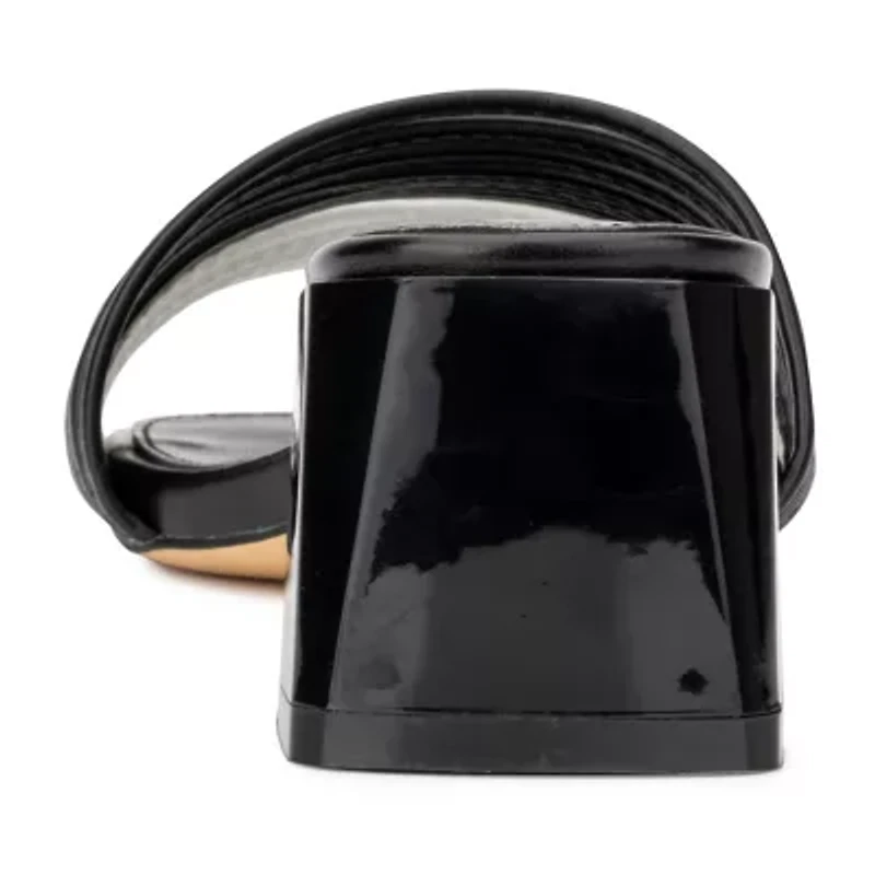 New York & Company Hera Womens Square Mules