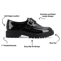 Journee Collection Azula Womens Moc Closed Toe Loafers