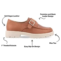 Journee Collection Azula Womens Moc Closed Toe Loafers