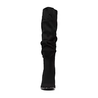 New York & Company Womens Damaris Stacked Heel Over the Knee Boots