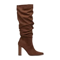 New York & Company Womens Damaris Stacked Heel Over the Knee Boots