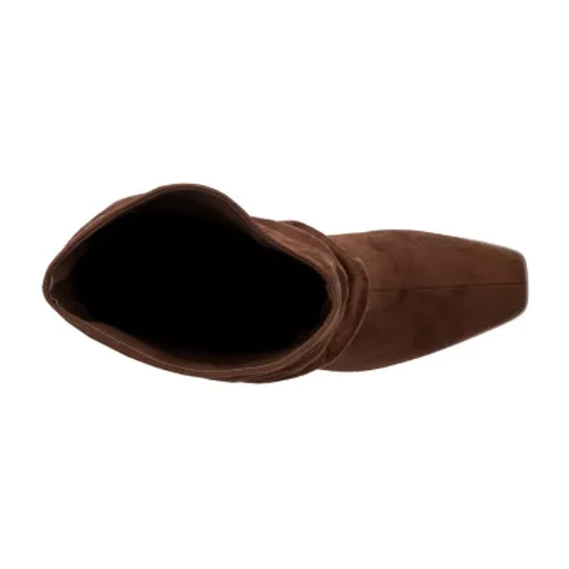 New York & Company Womens Damaris Stacked Heel Over the Knee Boots