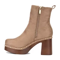 New York & Company Womens Vanna Block Heel Chelsea Boots