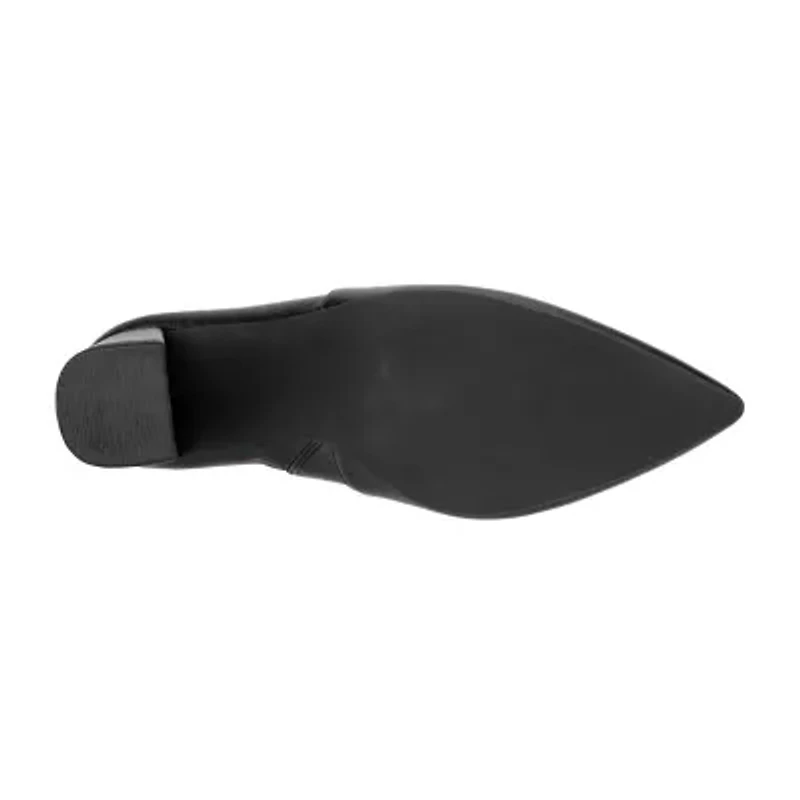 New York & Company Womens Elisabeth Block Heel Booties