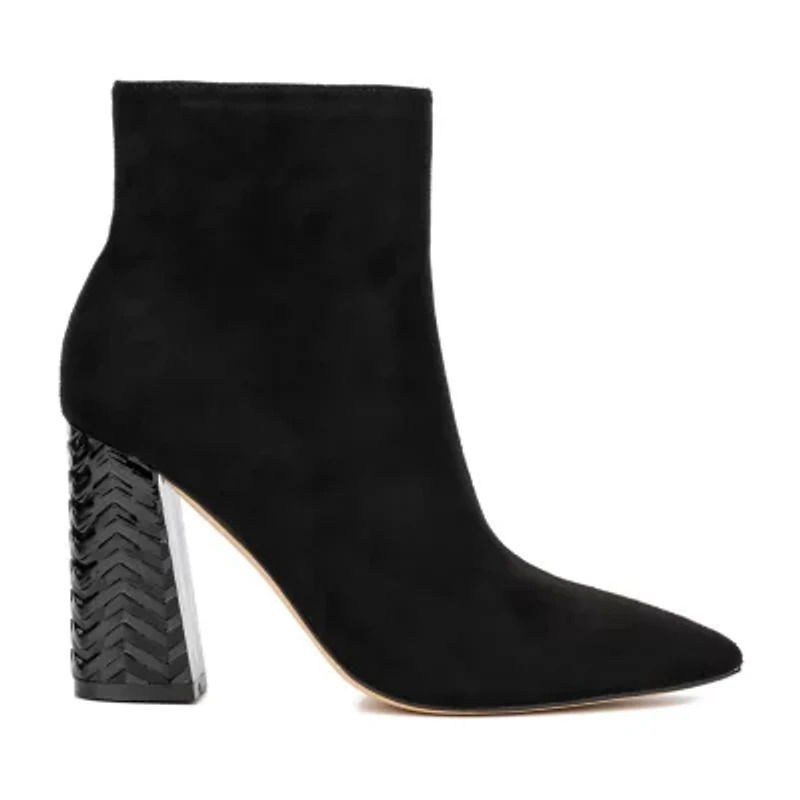 New York & Company Womens Zhuri Block Heel Booties