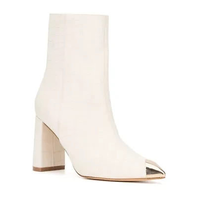 New York & Company Womens Kayla Block Heel Booties