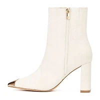 New York & Company Womens Kayla Block Heel Booties