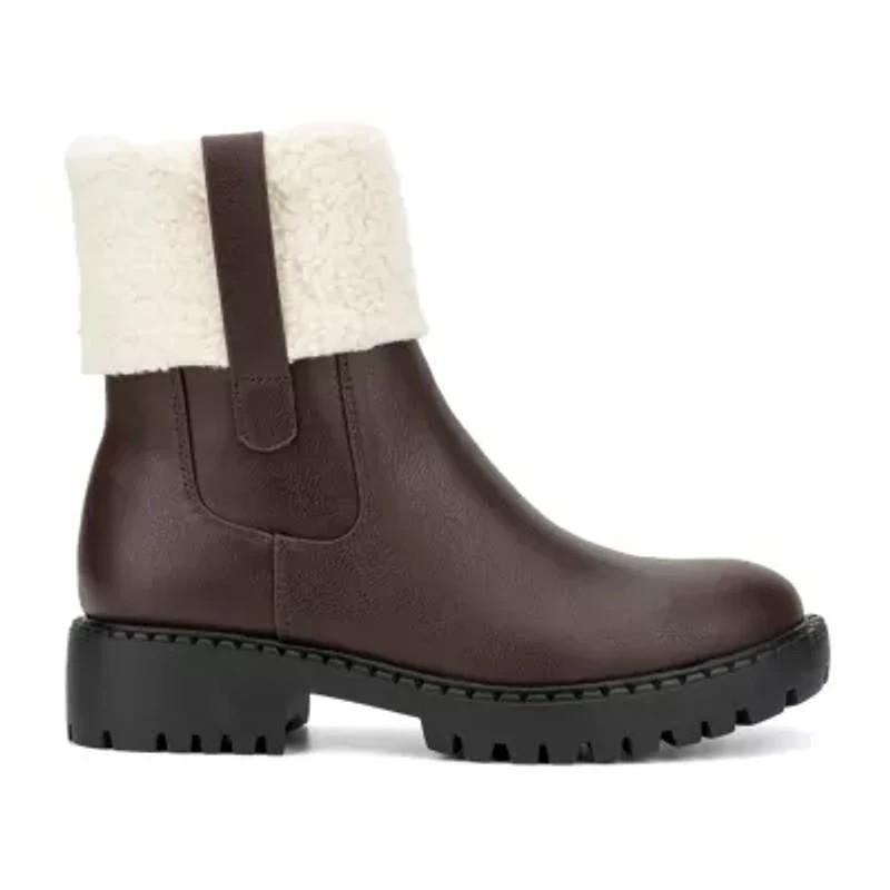 New York & Company Womens Nelli Block Heel Booties