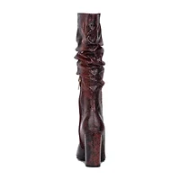 New York & Company Womens Earla Block Heel Slouch Boots