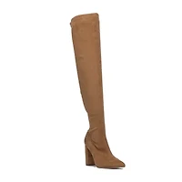 New York & Company Womens Monia Block Heel Over the Knee Boots