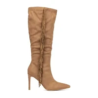 New York & Company Womens Mazikeen Stiletto Heel Over the Knee Boots