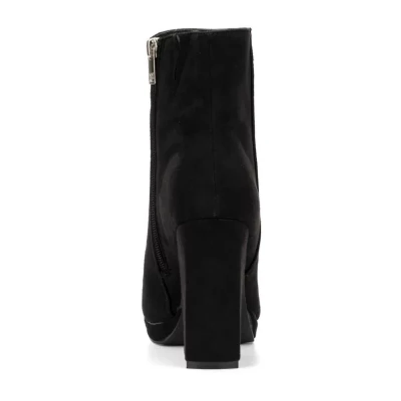 New York & Company Womens Franie Block Heel Booties