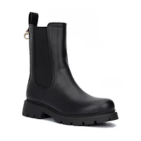 New York & Company Womens Mandi Block Heel Booties