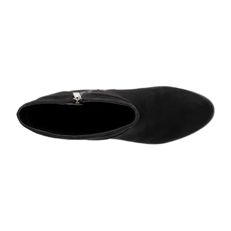 New York & Company Womens Amena Stacked Heel Booties