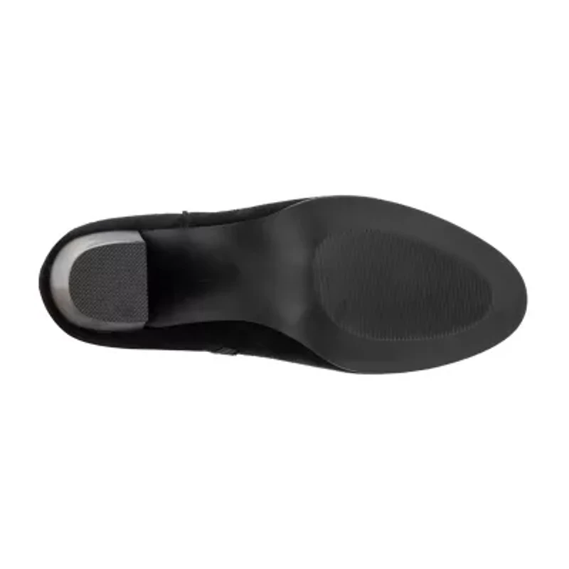 New York & Company Womens Amena Stacked Heel Booties