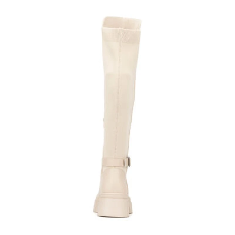New York & Company Womens Sara Block Heel Over the Knee Boots