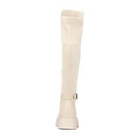 New York & Company Womens Sara Block Heel Over the Knee Boots