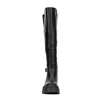 New York & Company Womens Sara Block Heel Over the Knee Boots