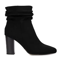 New York & Company Womens Sandyie Block Heel Booties