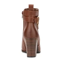 New York & Company Womens Angie Stacked Heel Booties