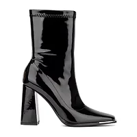 New York & Company Womens Zanaie Block Heel Booties