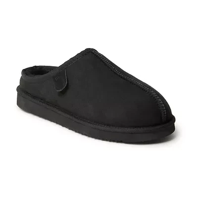 Fireside by Dearfoam’s Men's Grafton Genuine Shearling Clog With Taping Slippers