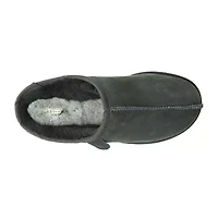 Fireside by Dearfoam’s Men's Grafton Genuine Shearling Clog With Taping Slippers