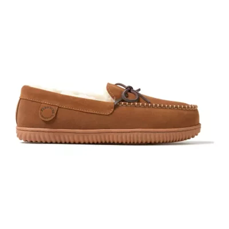 Dearfoams Mens Moccasin Slippers