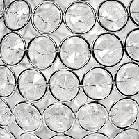 All the Rages Elegant Designs Chrome Elipse Crystal Circular Vase
