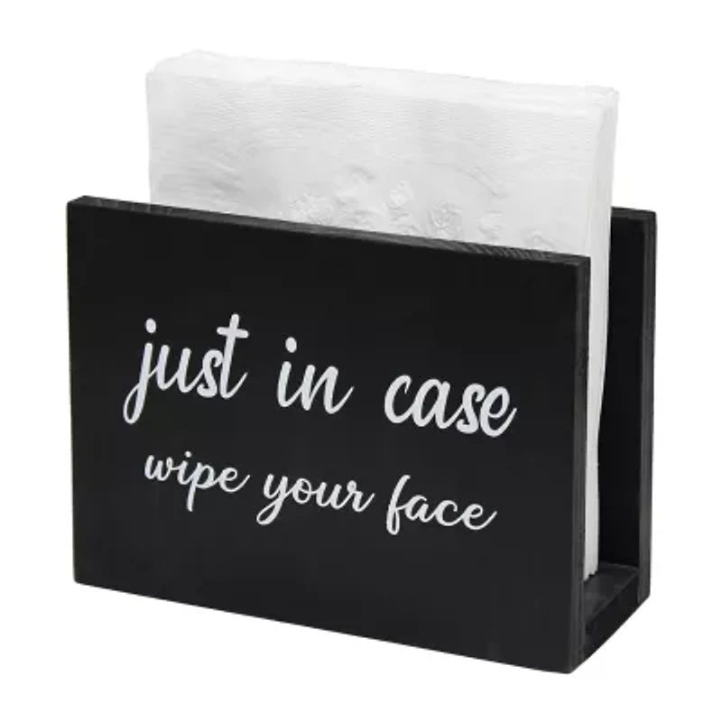 All the Rages Elegant Designs Wooden Kitchen Caddy And 1 Pair Napkin Holder
